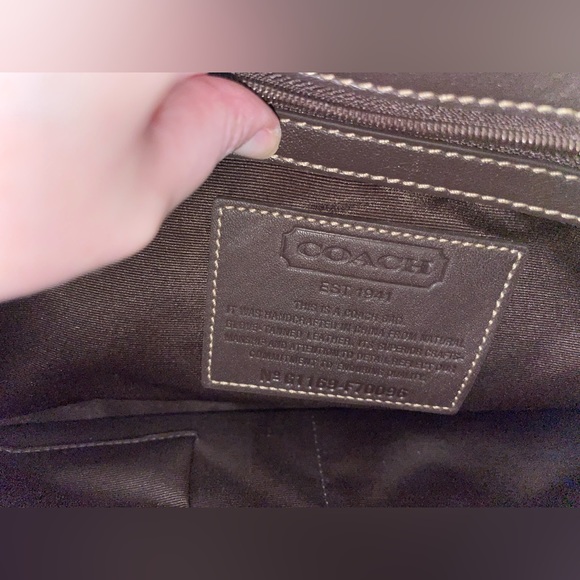 Men’s Coach Dark Brown Brief Case Never Used - Picture 10 of 14